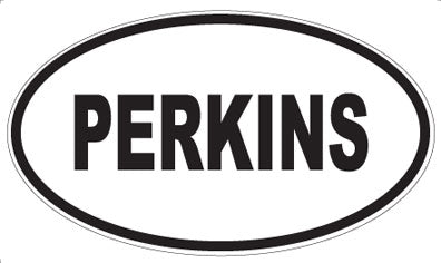 PERKINS - Oval Magnet