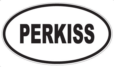 PERKISS - Oval Sticker