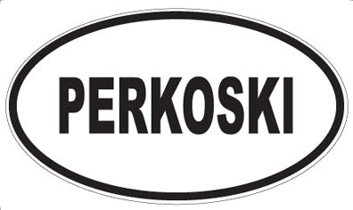 PERKOSKI - Oval Magnet