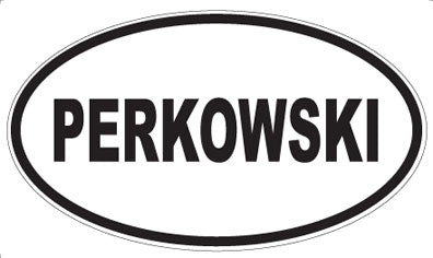 PERKOWSKI - Oval Magnet