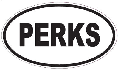 PERKS - Oval Sticker