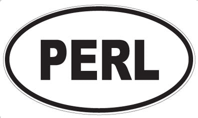 PERL - Oval Sticker