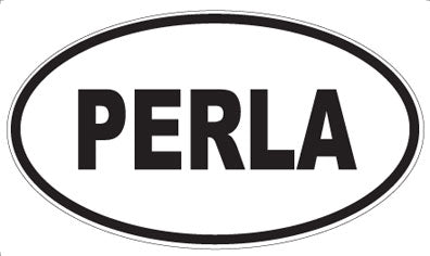 PERLA - Oval Sticker