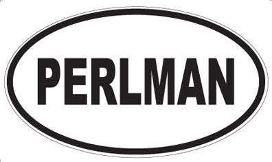 PERLMAN - Oval Sticker