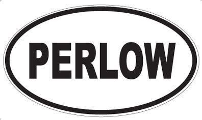 PERLOW - Oval Sticker