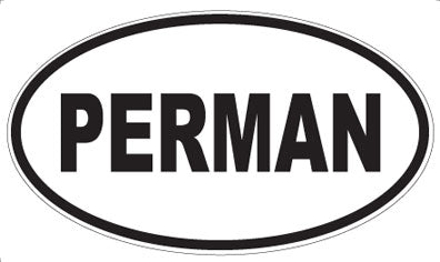 PERMAN - Oval Sticker