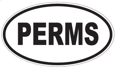 PERMS - Oval Magnet