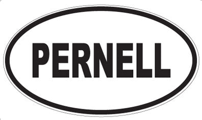 PERNELL - Oval Sticker