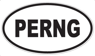 PERNG - Oval Sticker