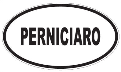 PERNICIARO - Oval Sticker