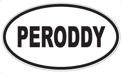 PERODDY - Oval Sticker