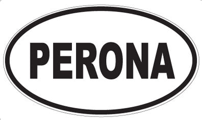 PERONA - Oval Sticker