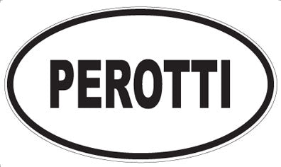 PEROTTI - Oval Sticker