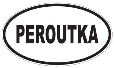PEROUTKA - Oval Sticker