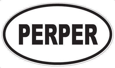 PERPER - Oval Sticker