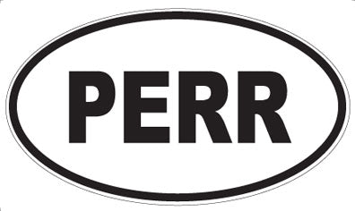PERR - Oval Sticker