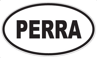 PERRA - Oval Sticker