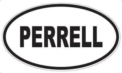 PERRELL - Oval Sticker
