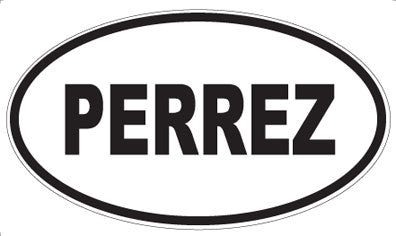PERREZ - Oval Sticker