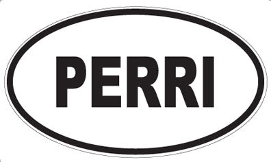 PERRI - Oval Sticker