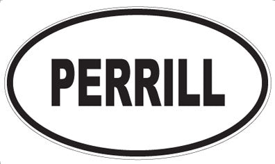 PERRILL - Oval Sticker
