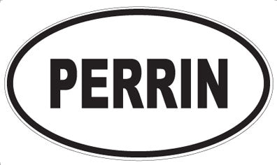 PERRIN - Oval Sticker