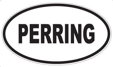 PERRING - Oval Sticker