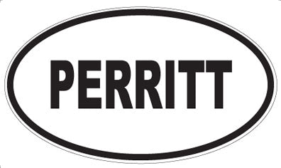 PERRITT - Oval Sticker