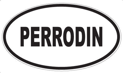 PERRODIN - Oval Sticker