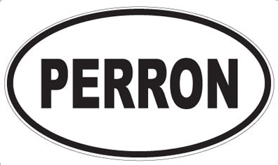 PERRON - Oval Magnet
