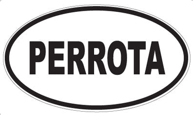 PERROTA - Oval Sticker