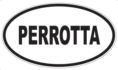 PERROTTA - Oval Sticker