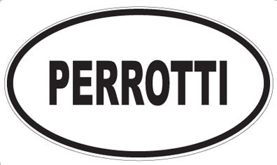 PERROTTI - Oval Sticker