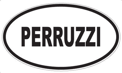PERRUZZI - Oval Sticker