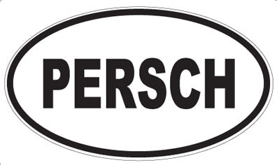 PERSCH - Oval Sticker