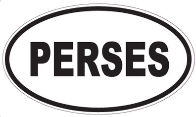 PERSES - Oval Sticker