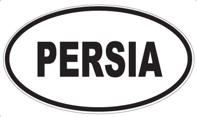 PERSIA - Oval Sticker