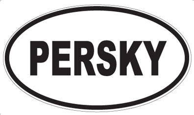 PERSKY - Oval Sticker