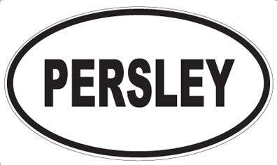 PERSLEY - Oval Sticker