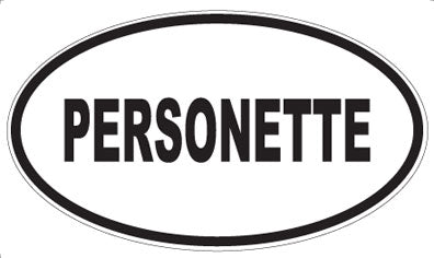 PERSONETTE - Oval Sticker