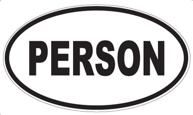 PERSON - Oval Magnet