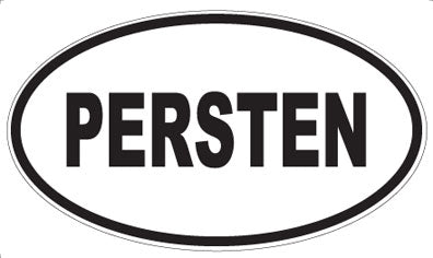 PERSTEN - Oval Sticker