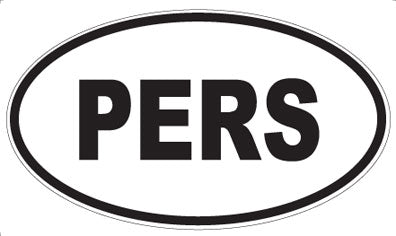 PERS - Oval Magnet