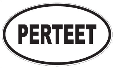 PERTEET - Oval Sticker