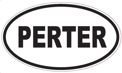 PERTER - Oval Sticker