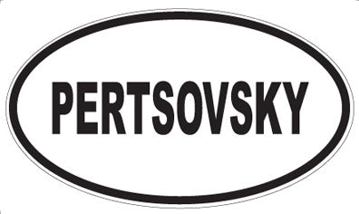PERTSOVSKY - Oval Magnet