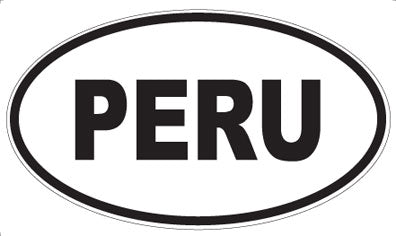 PERU - Oval Sticker