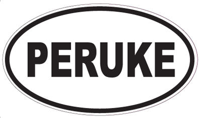 PERUKE - Oval Sticker
