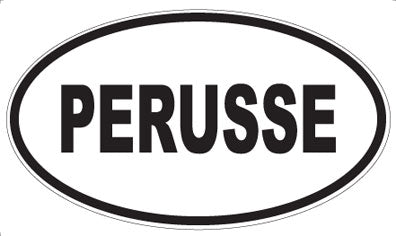 PERUSSE - Oval Magnet