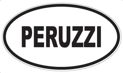 PERUZZI - Oval Sticker